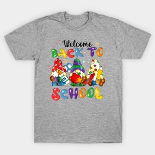 Welcome Back To School Gnomes First Day Of School T-Shirt